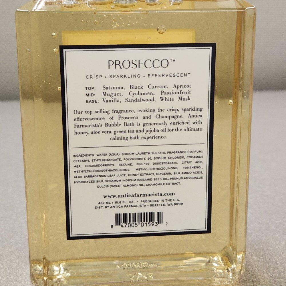 ANTICA FARMACISTA Prosecco Bubble Bath 16oz. - Picture 2 of 5